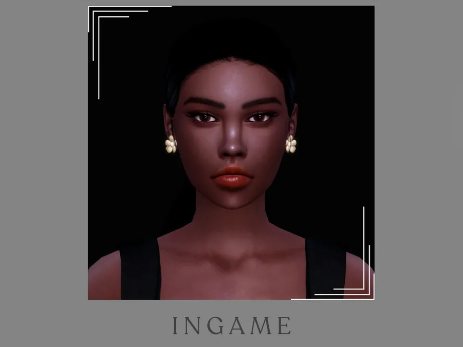 Georgia White Flower Earring