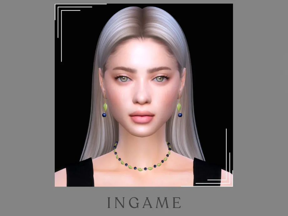 Berry Cute- Blueberry Necklace