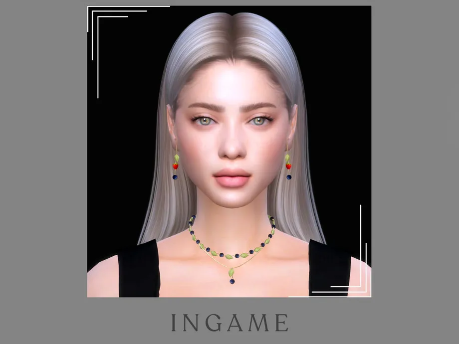 Berry Cute- Blueberry Layered Necklace