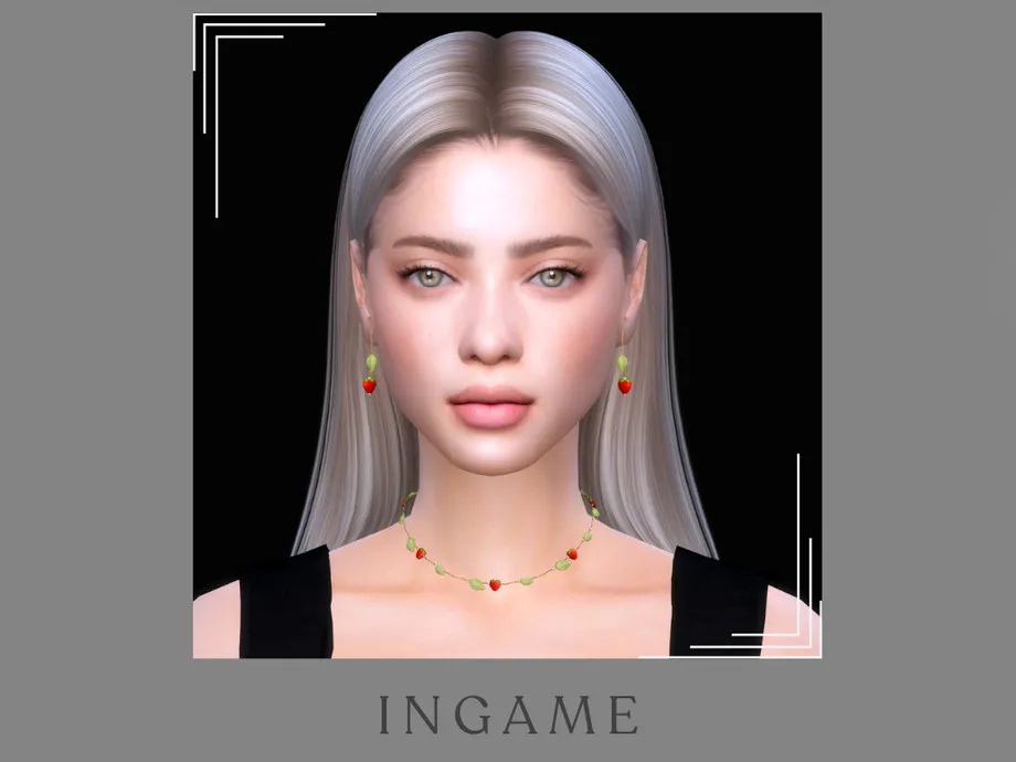 Berry Cute- Strawberry Necklace