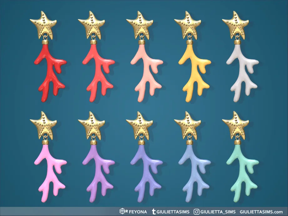 w-920h-690-3777684.jpg Vacation Vibes - Coral Starfish Earrings For Kids - Image 1