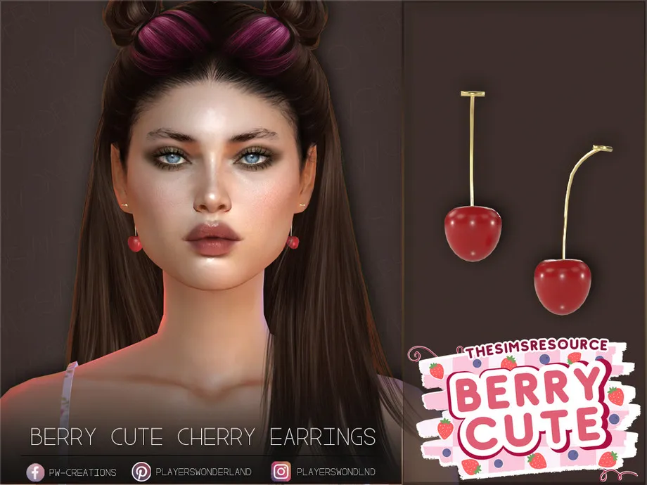 Berry Cute Cherry Earrings