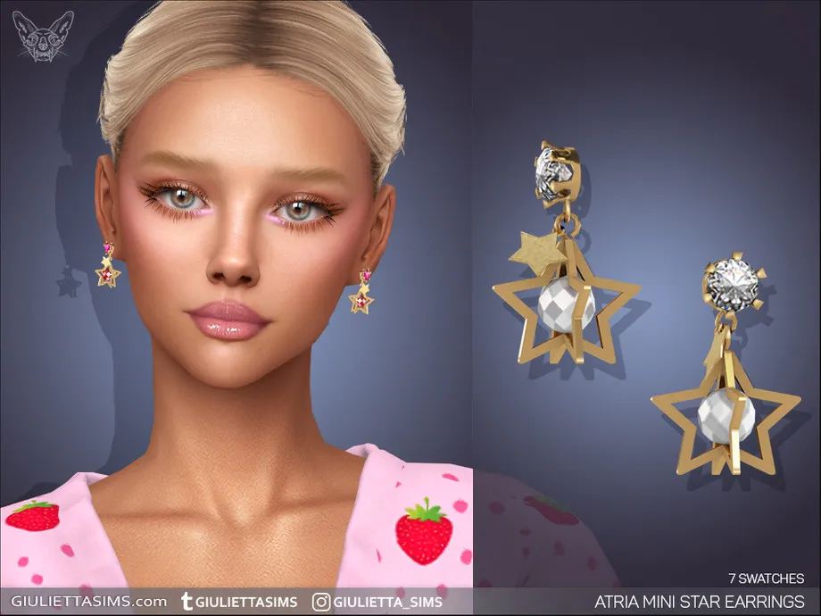 Atria Mini Star Earrings