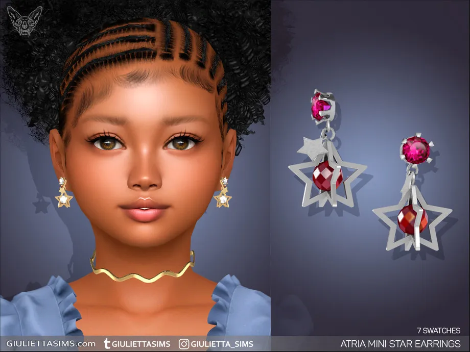 Atria Mini Star Earrings For Kids