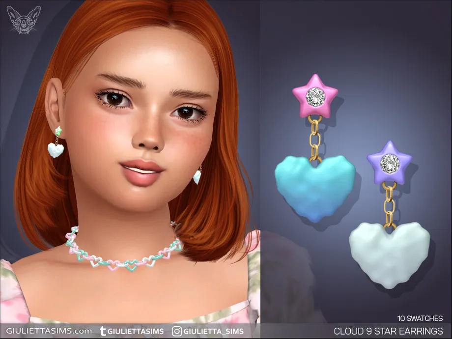 Cloud 9 Star Earrings For Kids