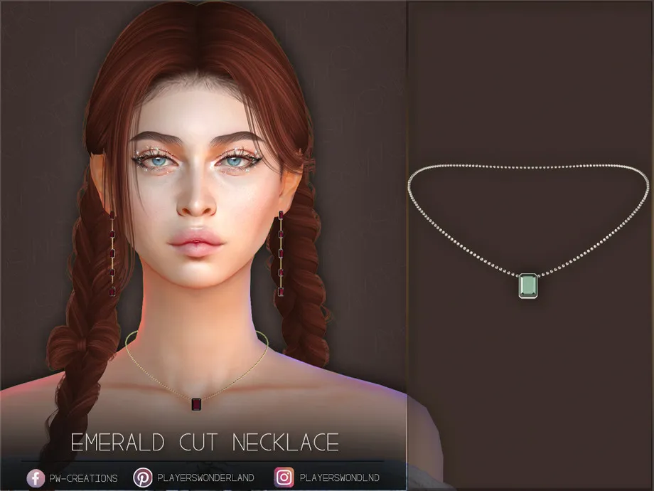 Emerald Cut Necklace