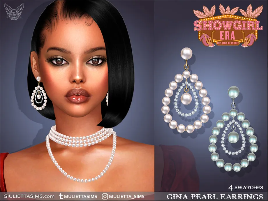 Showgirl Era - Gina Pearl Drop Earrings