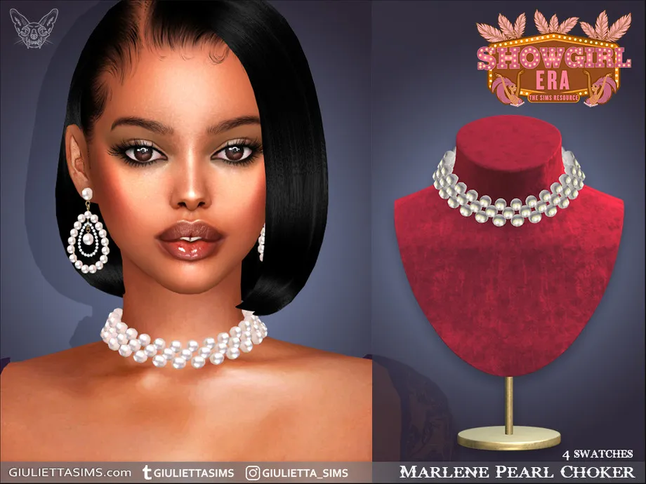 Showgirl Era - Marlene Pearl Choker