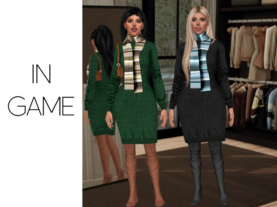 ALISON - KNITTED SCARF