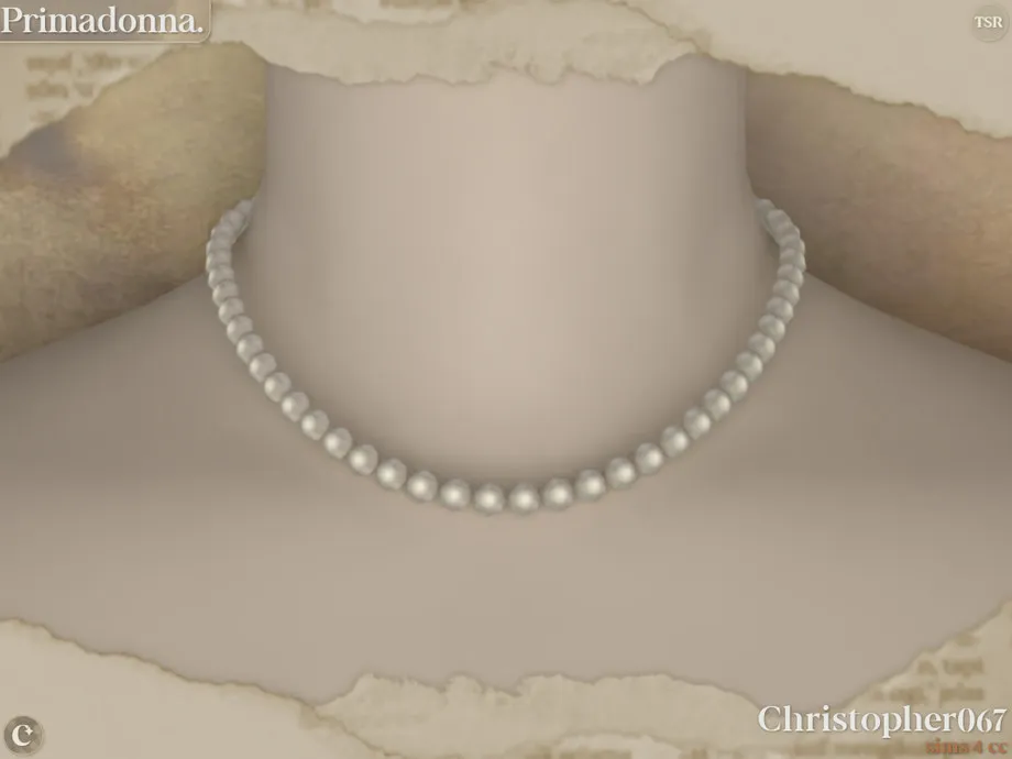 Primadonna Necklace - Pearl Bead Necklace