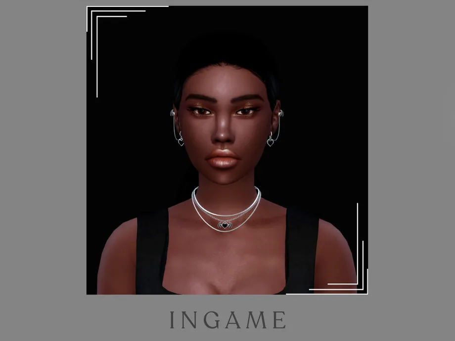 Halloween Bat Heart Layered Necklace