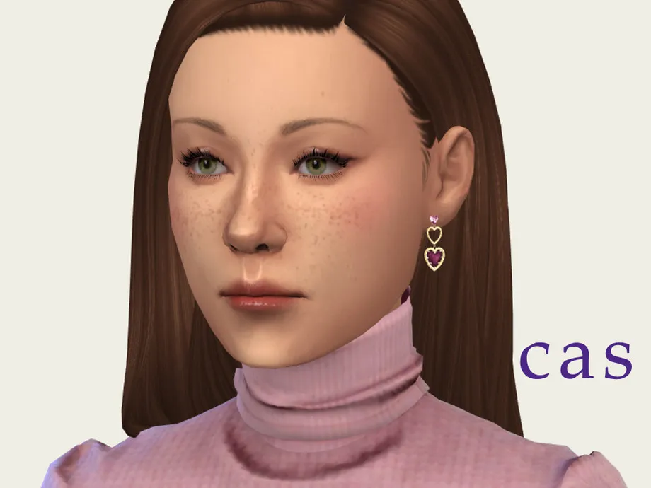 Dangle Heart Earrings