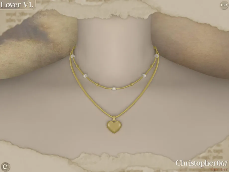 Lover Necklace V1 - MM Heart Charm Layered Necklace