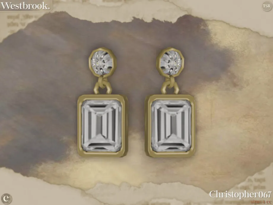 w-920h-690-3804956.jpg Westbrook Earrings - Diamond Baguette Dangle Earrings - Image 1